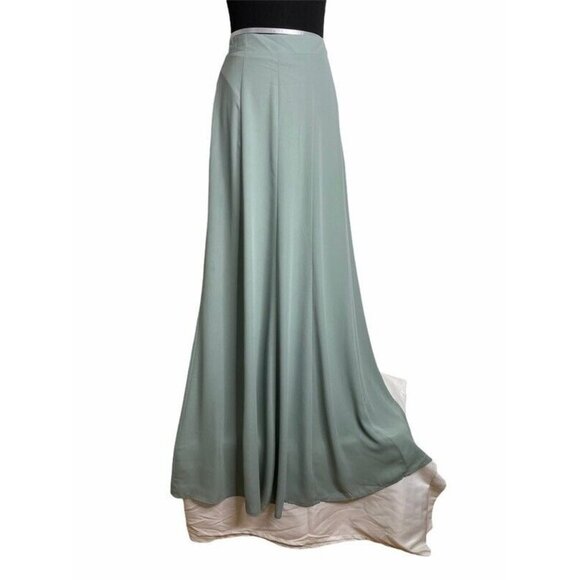 Show Me Your Mumu Womens Princess Ariel Ball Gown Skirt Blue Maxi Zipper M New - Picture 2 of 8